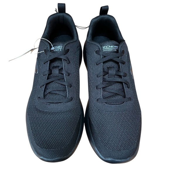 Skechers Bounder 2.0 Memory Foam Men’s Lace Up Black Athletic Shoes - Size 9.5 - Picture 7 of 10